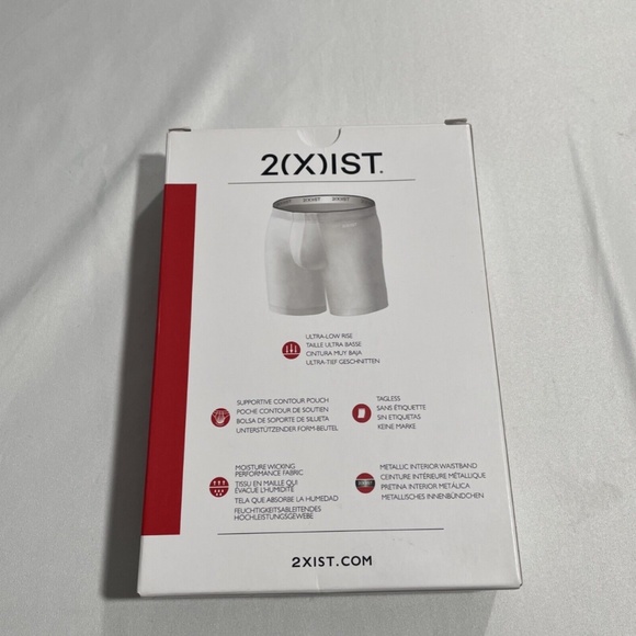 NIB $30 2(X)IST [ Medium‎ ] Sliq Micro Sliq Long Leg Boxer Brief in Black Green - Picture 5 of 16